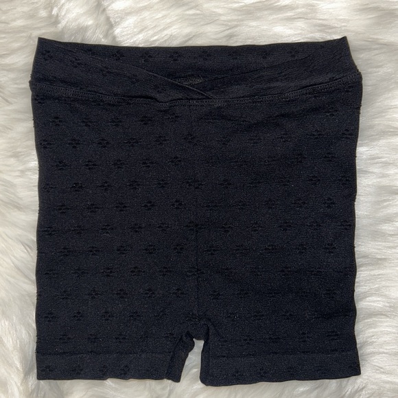 FREE PEOPLE | NWOT Eyelet Seamless Shortie in Black - Picture 4 of 5